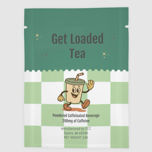 Loaded Tea – Single Packet | 32Oz Caffeinated Flavored Hydration Powder Beverage Mix | Made in USA | Easy to Mix